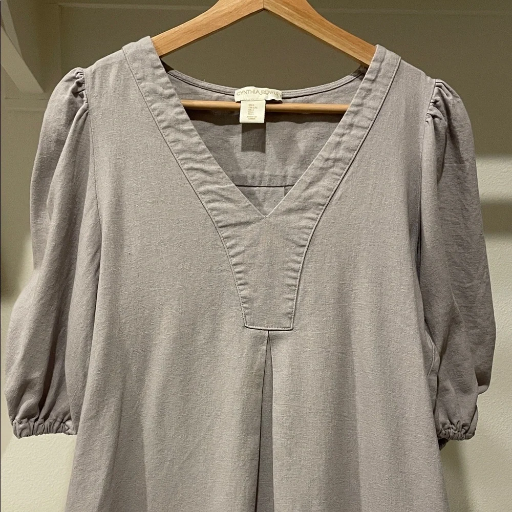 Cynthia Rowley Light Gray High Low Dress - Picture 3 of 6